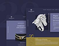 Diamond Cats: showcase website for jewelry brand