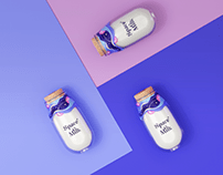 Space Milk / Package Design Concept / 3D & 2D