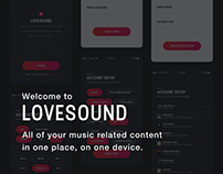 Lovesound - Music App UI