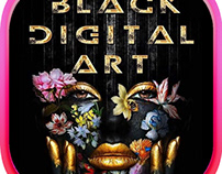 Black Digital Art Gallery Logo