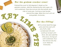 Key Lime Pie Recipe Poster