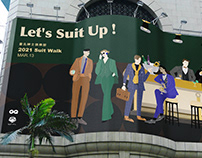 GQ Taiwan 2021 Suit Walk Visual Design