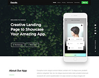 Dazzle - A Free Landing Page HTML Website Template