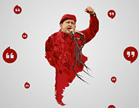 Infografía Interactiva 11 frases de Hugo Chávez