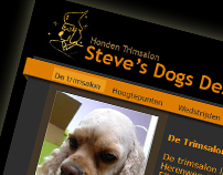 steve's dogs design webpage
