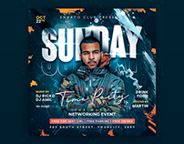 Sunday Time Party Flyer Template