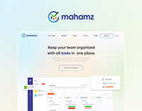 Landing page for MAHAMZ company
