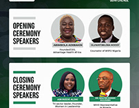 Conference Speakers Design - Lagos Model United Nations