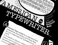 American Typewriter History Poster