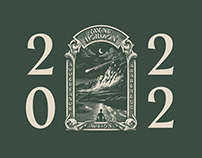 2022; illustration, lettering, logos