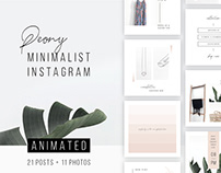 ANIMATED Instagram Posts – Peony + 11 Photos
