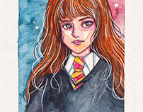 Harmione Granger Watercolor