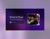 Violet Music School - free Google Slides Theme