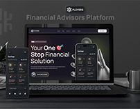 Financial advisor landing page UI Design I Fintech