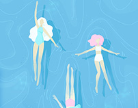 Swimming Pool. Illustration