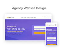 Landing Page Design for an Advertising Agency