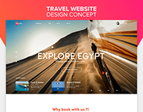 Travel Website design concept UI\UX