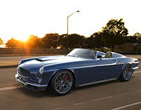 Electric volvo p1800 restomod build for client