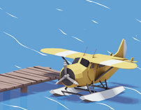 Lowpoly Water Plane Animation