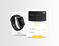 Credit card check out concept
