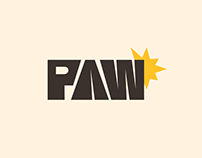 Paw cat cafe branding