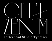 Letterhead Studio Citizen M Typeface by Yuri Gordon