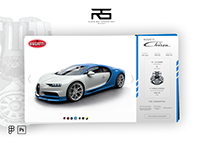 Bugatti Chiron Landing Page Concept