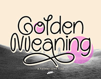 Golden Meaning - Handwritten Font