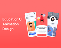 Startup Education Course UI Animation Design