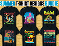Summer T Shirt Design Bundle