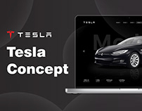 Landing page - Tesla Concept