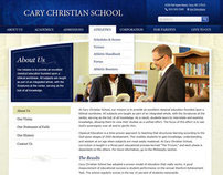 Cary Christian School Re-design - subpage