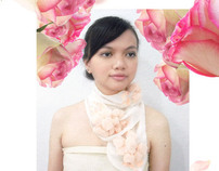 scarff/ syal with flower power layout ;p