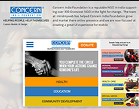 Mobile UI design 2017 for concern India Foundation
