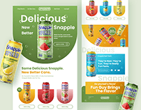 Snapple landing page redesign