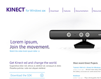 Microsoft Kinect for Windows concept