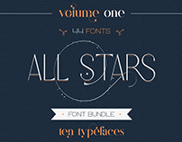 All Stars Bundle 44 fonts - vol.1 | Free Fonts