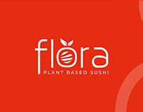 Flora - Plant Based Sushi - Logo Design