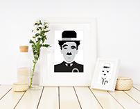 Charlie Chaplin les 3 portraits