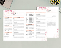 2 Page Resume CV & CoverLetter Template