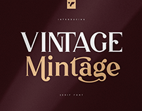 Vintage Mintage retro font