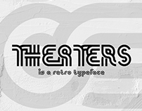 FREE FONT - THEATERS - TWIN-LINE FONT