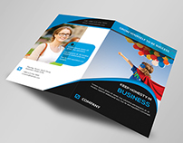 Corporate Bi-Fold Business Brochure Template 