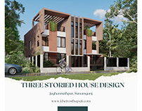 Three Storied House Design