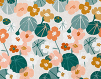 Capucine Floral Vector Pattern