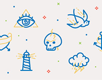 Traditional Tattoo Icons