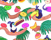 Touc Fruits - Pattern Illustration