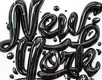 New York / CGI Typography