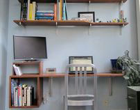 Ponce de Leon desk and shelves