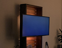 Exsto: Mobile TV Stand/Shelf